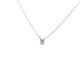 14k White Gold .25ct H I SI1 Pear Shaped Diamond Solitaire Pendant
